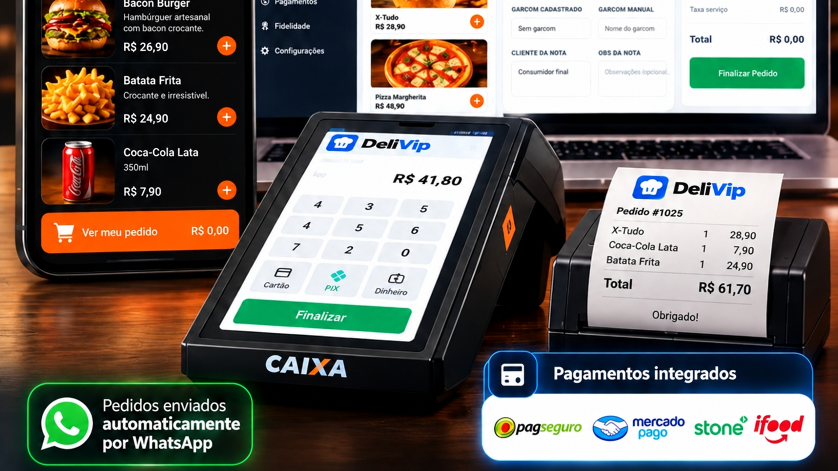 Gestão de pedidos DeliveryVIP